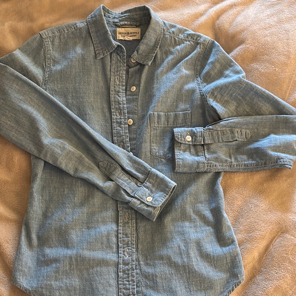 Ralph Lauren Denim & Supply fitted shirt chambray xs